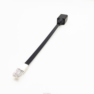 کابل شبکه ای اترنت تخت CAT6 برای خانه Rj45 مرد به زن