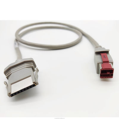 کابل USB 24 ولت به چاپگر 1X8P کابل خاکستری 12 ولت