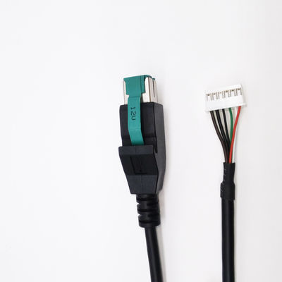 6A شارژ سریع 12V 24V PoweredUSB کابل مرد به JST کانکتور برای چاپگر تبلت