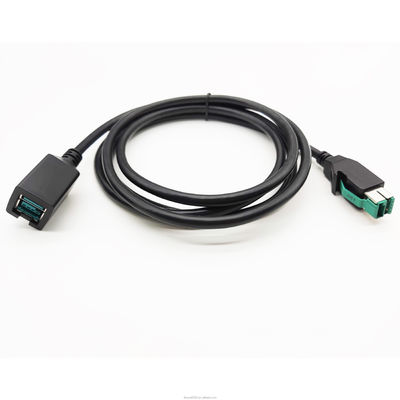 لوگو سفارشی 24 ولت کابل USB 12 ولت از مرد به زن کابل تمدید