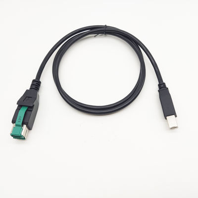 طول لوگو سفارشی 12 ولت 24 ولت کابل USB برای چاپگر تجهیزات POS