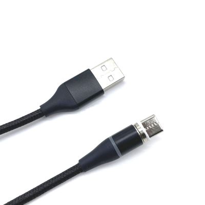 3 در 1 کابل USB مغناطیسی با کانکتور USB 2.0 و ژاکت انعطاف پذیر PVC سفارشی